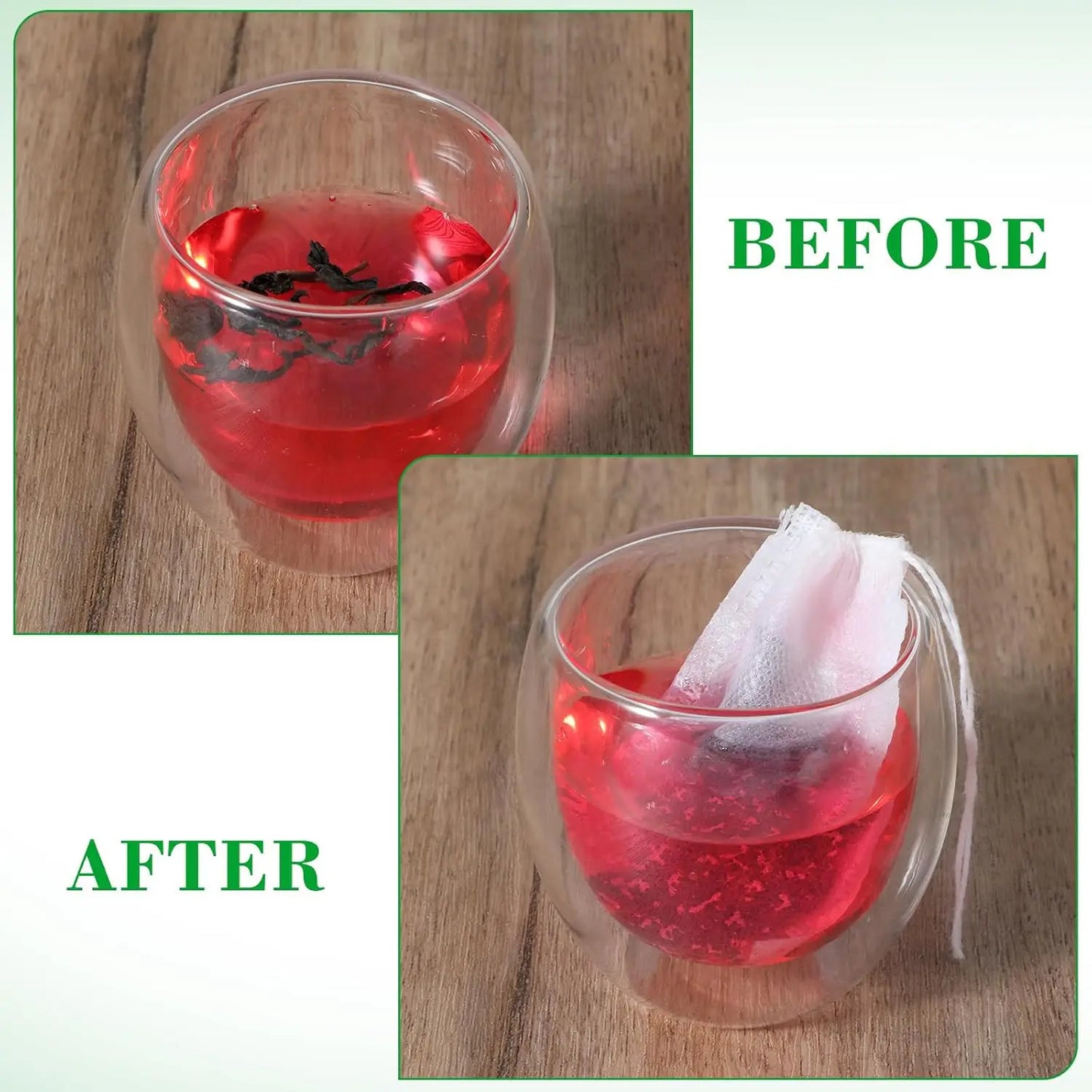 Disposable Tea Filter Bags – Empty Drawstring Paper Pouches for Loose Tea, Herbs & Coffee (100–1000PCS)