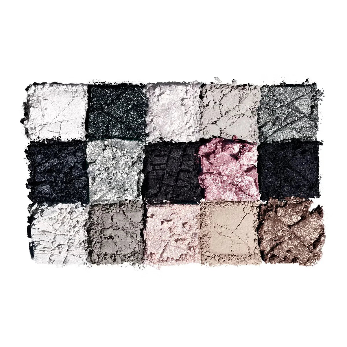 15-Color Pearl Glitter Eyeshadow Palette – Smoky, Cool-Toned, Waterproof Makeup