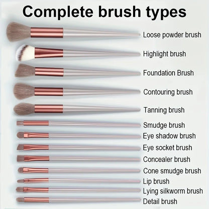Professional Makeup Brush Set – 13pcs / 33pcs with Sponges & Tools