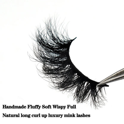 3D Mink Lashes – Fluffy Crisscross Wispy Strip Lashes 10 Soft Box
