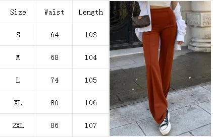 Women’s Classic Bell Bottom Pants – Slim Fit Office & Streetwear Trousers