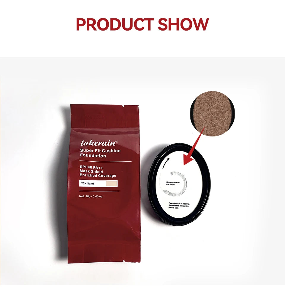 Cushion Refill Foundation – Waterproof, Semi-Matte & Long-Lasting (72H Wear)