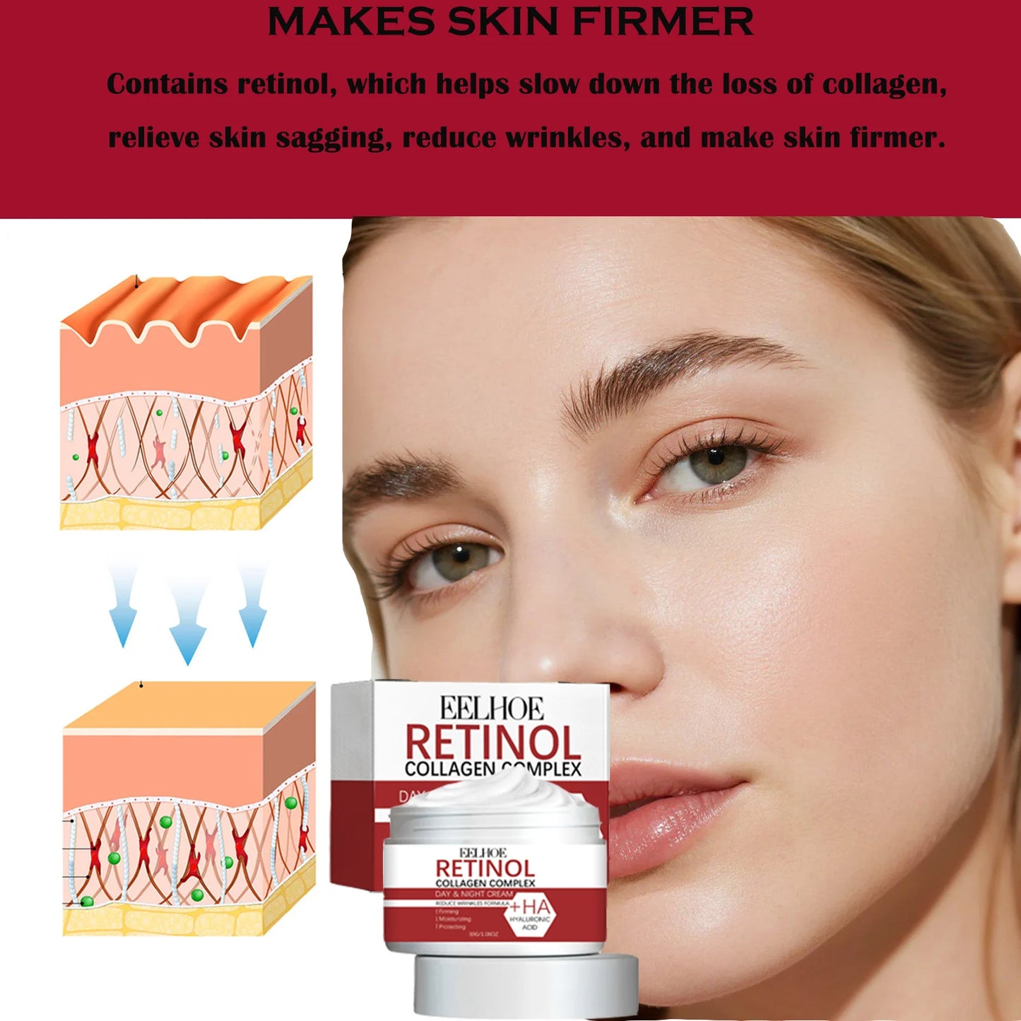 Anti-Wrinkle Retinol Collagen Cream