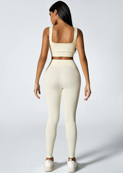 Seamless High-Waisted Yoga Pants – Slimming Sports Leggings