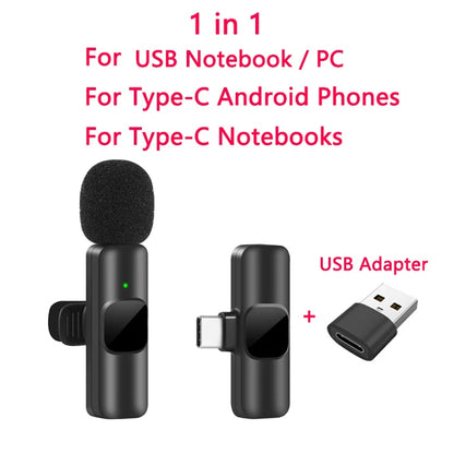Wireless Lavalier Microphone – Pro Audio, Plug-and-Play Simplicity