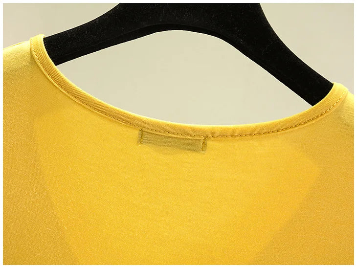 Women's Modal V-Neck Loose Fit T-Shirt