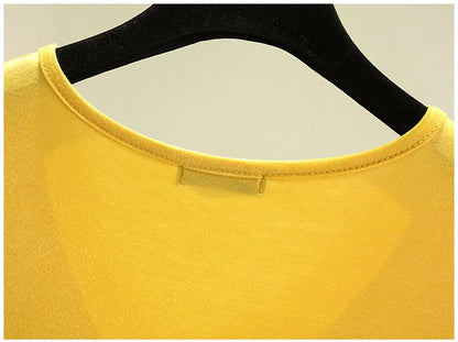 Women's Modal V-Neck Loose Fit T-Shirt