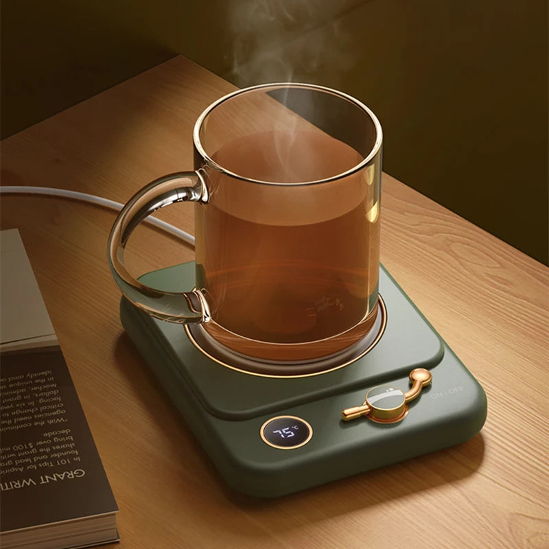 Electric Coffee Cup Warmer – 3-Setting Temperature Control Heating Coaster
