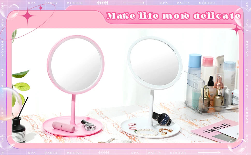 Spa Party Mirrors for Girls – 6-10PCS Makeup & Dressing Table Set
