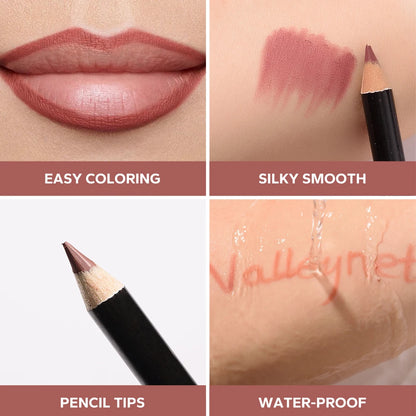 12pcs Matte Silky Lip Liner Set ✨