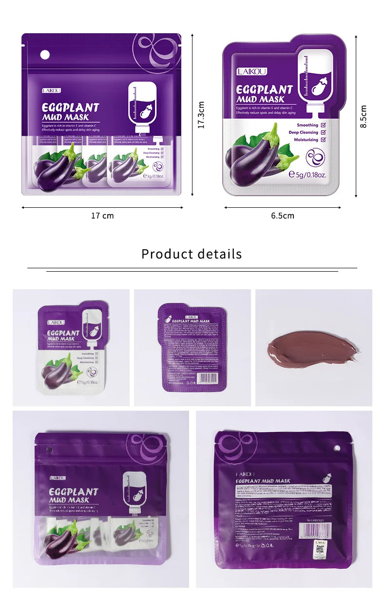 Eggplant Mud Mask Set (5pcs)