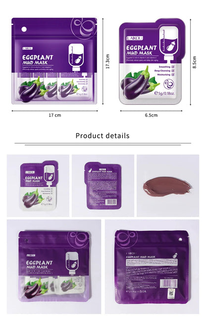 Eggplant Mud Mask Set (5pcs)