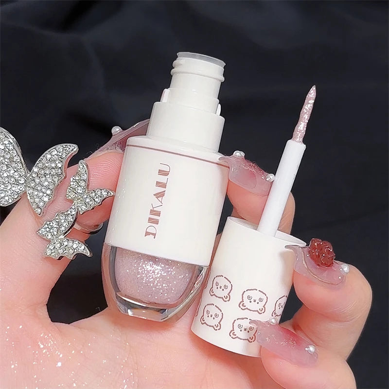 Bear Bowling Ball Liquid Eyeshadow – Super Sparkle Pearl Glitter Eye Makeup