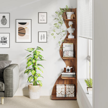 5-Tier Corner Bookshelf