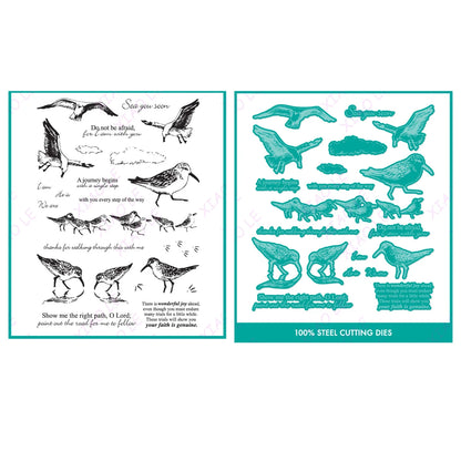 Holiday &amp; Birthday Wishes Metal Cutting Dies – DIY Craft &amp; Scrapbooking Stencils