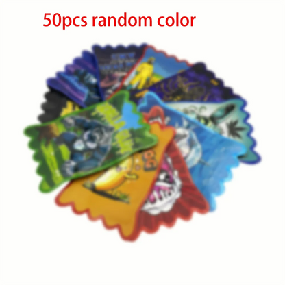 30/50Pcs Resealable Foil ZipLock Storage Bags – Matte Aluminum Smell-Proof, Waterproof with Window