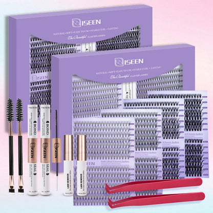 DIY Eyelash Extension Kit – Complete Cluster Lash Set with Bond, Seal & Tools