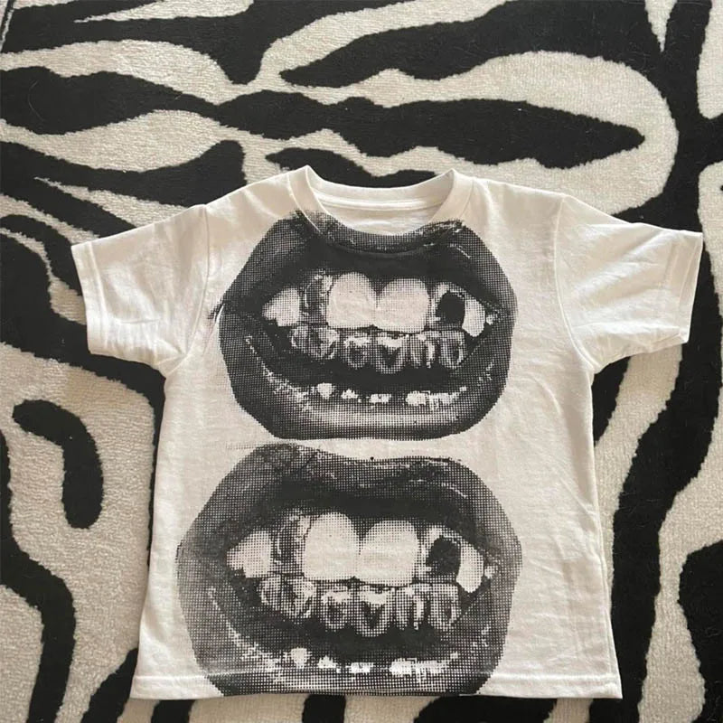 Punk Y2K Gothic Baby Tee