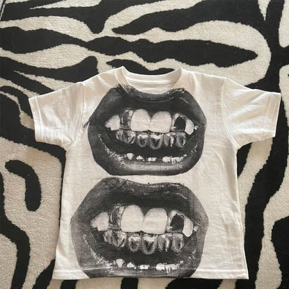 Punk Y2K Gothic Baby Tee