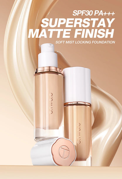 O.TWO.O Liquid Foundation Cream – High Coverage, SPF30 & Waterproof Base (30ml)