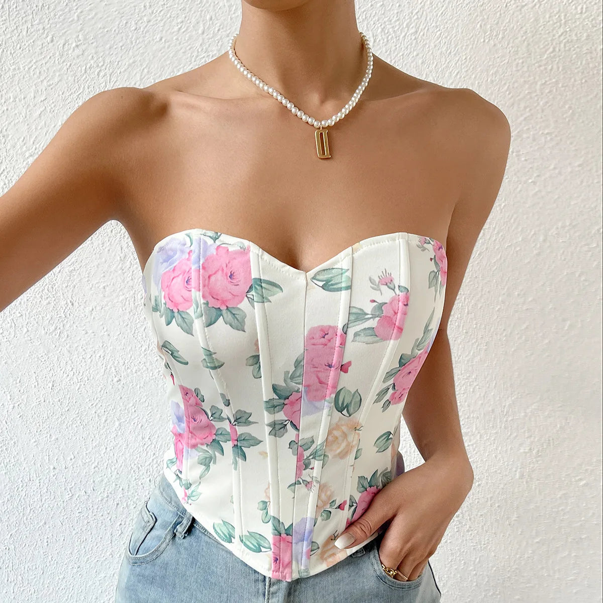 Women’s Underbust Bustier Camis – Sexy Crop Top Lingerie Streetwear
