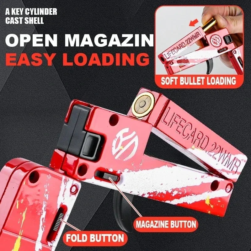 Folding Card Soft Bullet Toy Gun
