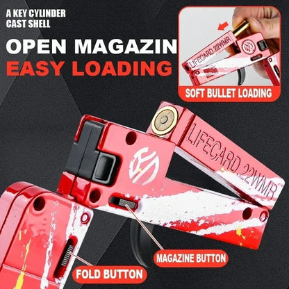 Folding Card Soft Bullet Toy Gun