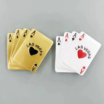 Las Vegas Playing Cards Fridge Magnet