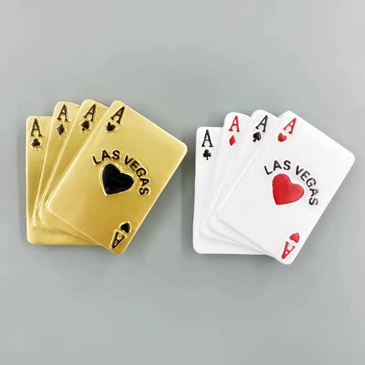 Las Vegas Playing Cards Fridge Magnet