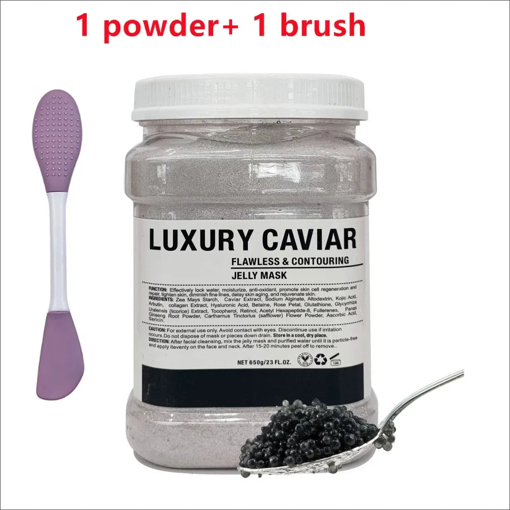 650g Chamomile & Hyaluronic Acid Jelly Mask Powder – Hydrating, Firming & Brightening Facial Treatment 💆‍♀️✨