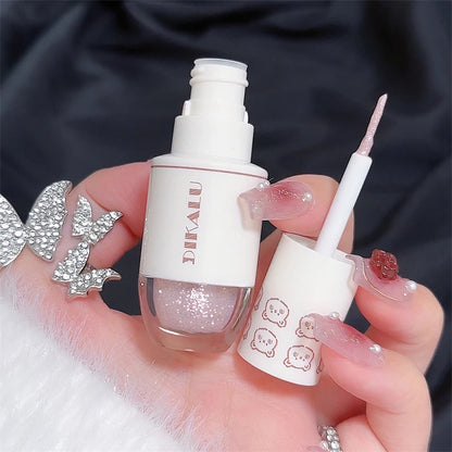 Bear Bowling Ball Liquid Eyeshadow – Super Sparkle Pearl Glitter Eye Makeup