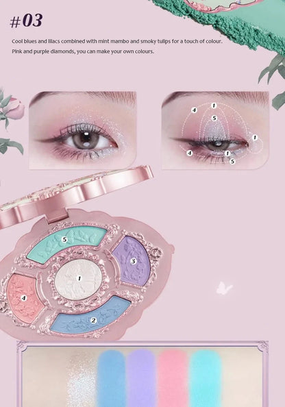 Flower Knows Swan Ballet Eyeshadow Palette