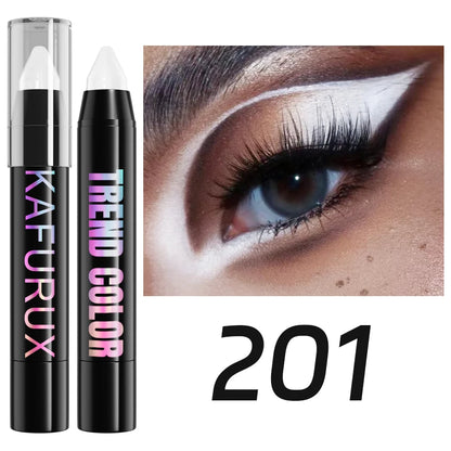 24-Color Pearlescent Eyeshadow & Eyeliner Pencil – Waterproof Shimmer and Matte Makeup Pen