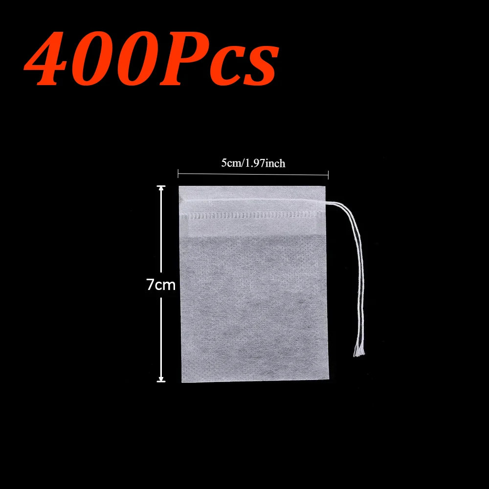 Disposable Tea Filter Bags – Empty Drawstring Paper Pouches for Loose Tea, Herbs & Coffee (100–1000PCS)