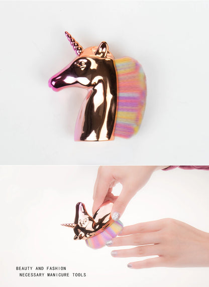 Unicorn Nail Dust Brush – Sparkle & Sweep in Style!