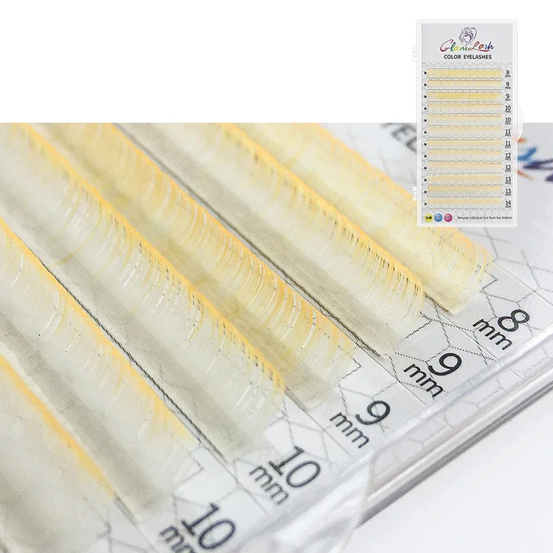 Gradient Purple Lash Extensions – Ombre Individual False Eyelashes for Creative Looks