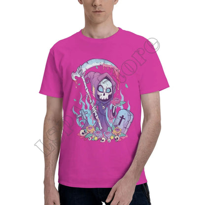 Pastel Goth Grim Reaper T-Shirt – Kawaii Occult Streetwear Tee