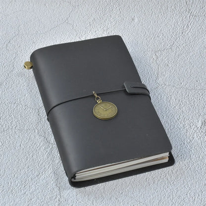 Genuine Leather Refillable Travel Journal – Handmade Retro Diary & Sketchbook