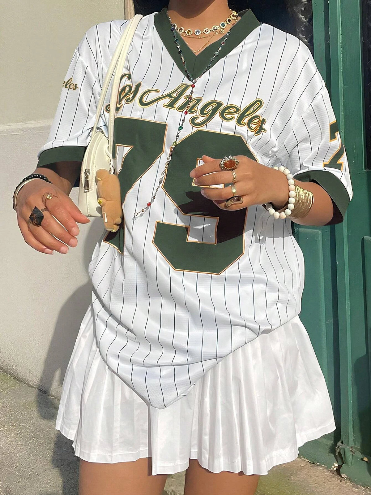 Los Angeles No.79 Oversized Football Jersey Tee