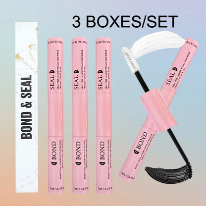 Lash Bond &amp; Seal Kit – Strong Hold Glue, Sealant, Remover &amp; Tweezers for Individual Lash Extensions (10ml + 5ml)