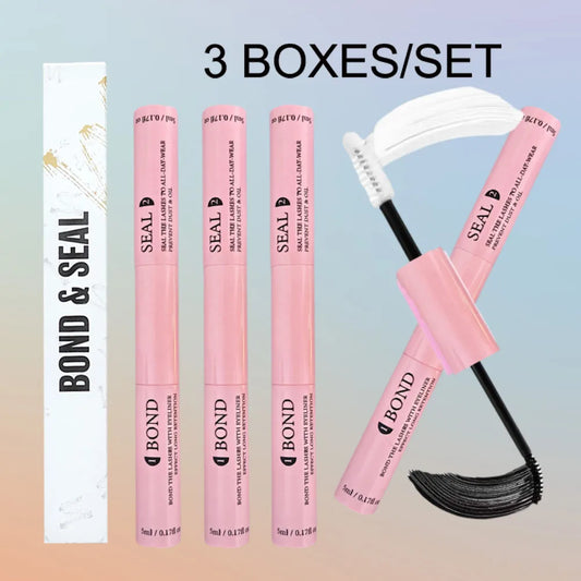 Lash Bond &amp; Seal Kit – Strong Hold Glue, Sealant, Remover &amp; Tweezers for Individual Lash Extensions (10ml + 5ml)