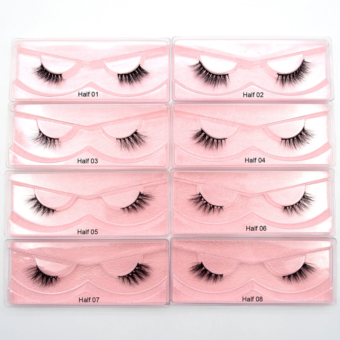 Natural Half Eye False Eyelashes – Soft Mink Look with Lightweight Cotton Band