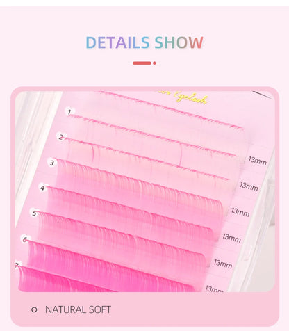 Colored Classic Eyelash Extensions – Soft, Natural & High-Quality Lashes