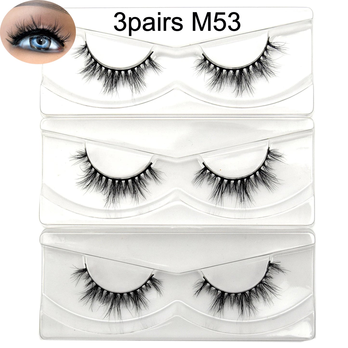 Natural Half Eye False Eyelashes – Soft Mink Look with Lightweight Cotton Band