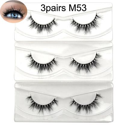 Natural Half Eye False Eyelashes – Soft Mink Look with Lightweight Cotton Band