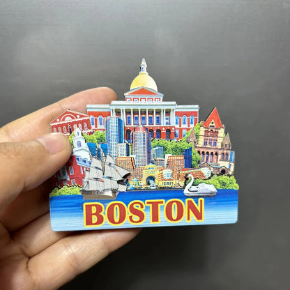 3D Wood Fridge Magnet