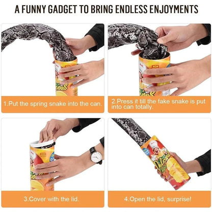 Jumping Snake Potato Chip Can Prank Toy