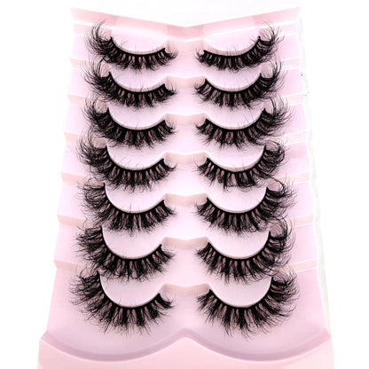 3D Mink-Effect False Eyelash Set – Soft, Fluffy &amp; Full of Volume