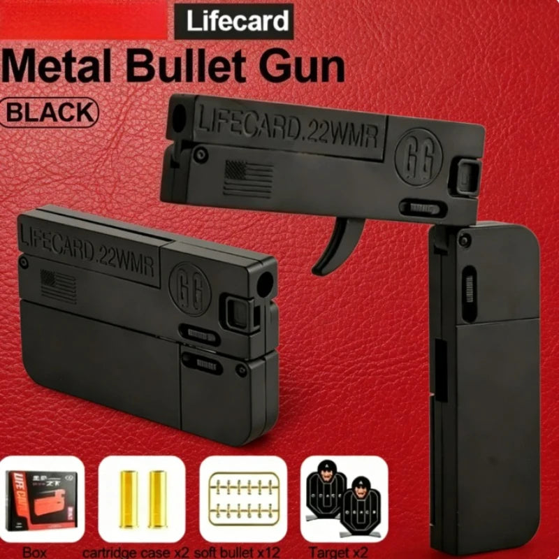 Folding Card Soft Bullet Toy Gun