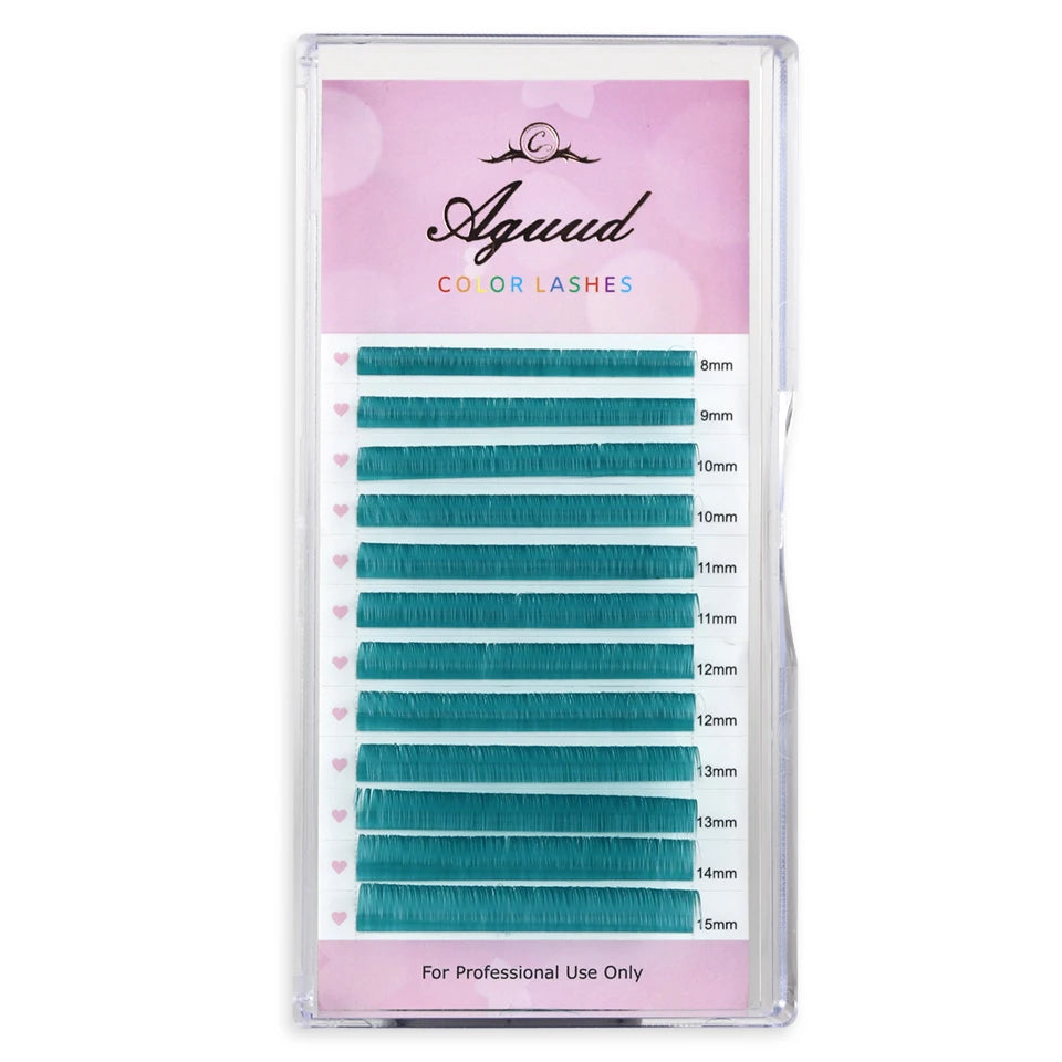 Glow-in-the-Dark Neon UV Lash Extensions – Fluorescent Color Faux Mink D Curl